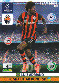 Luiz Adriano Shakhtar Donetsk 2014/15 Panini Champions League #239